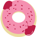 pink donut icon